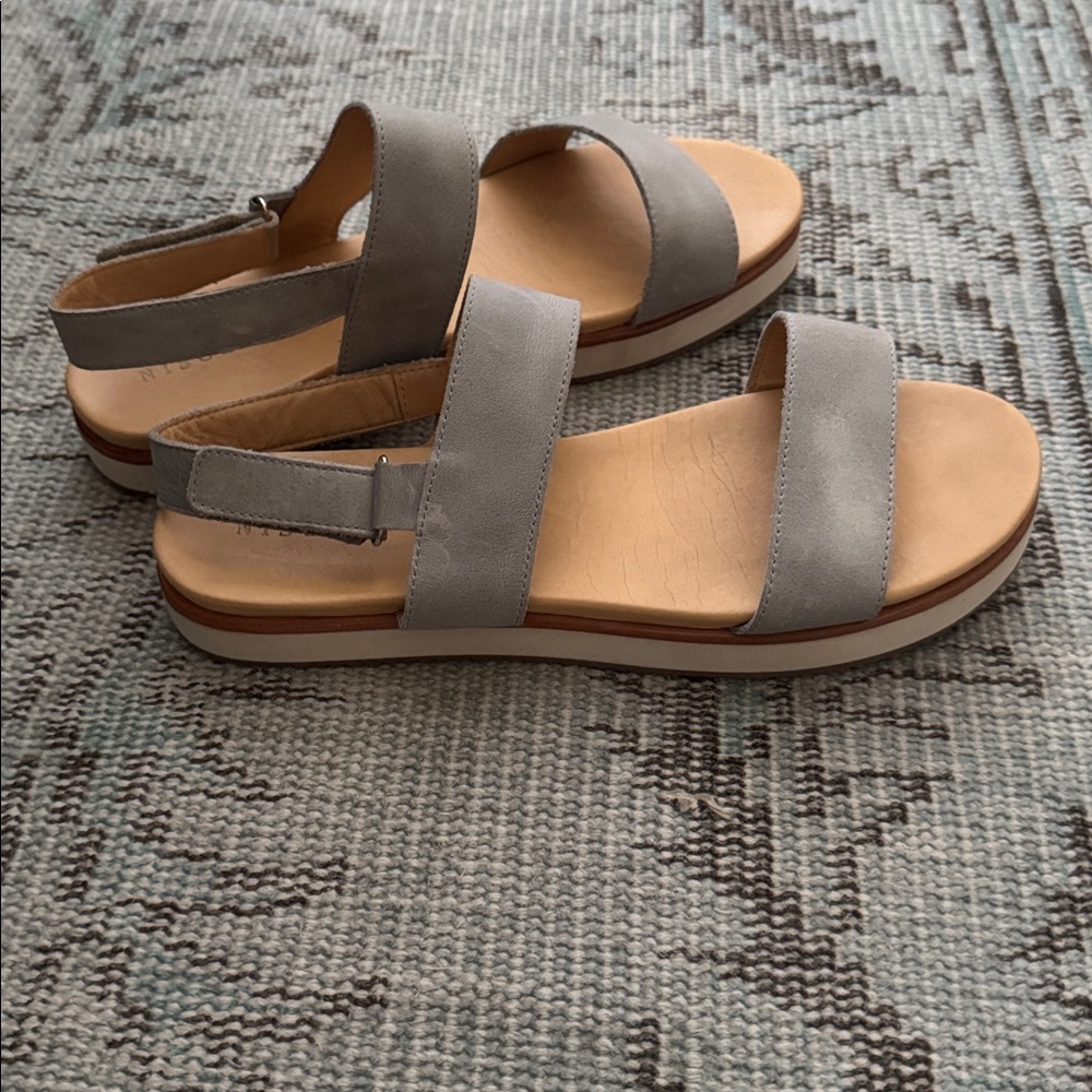 Nisolo Go-To Flatform Sandals, Gray, size 11 - Picture 4 of 6